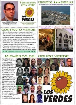 PROGRAMA ELECTORAL DE LOS VERDES: 54 PROPUESTAS PARA UN CAMBIO EN LAS POLÍTICAS MUNICIPALES